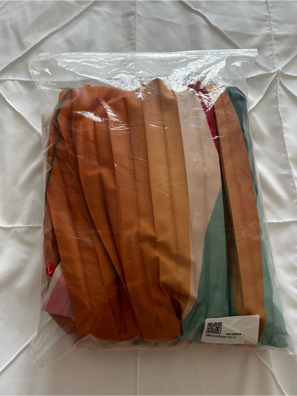 Multicolor Pleated Maxi Dress - Vibrant Stripe Design - Picture 7 of 8